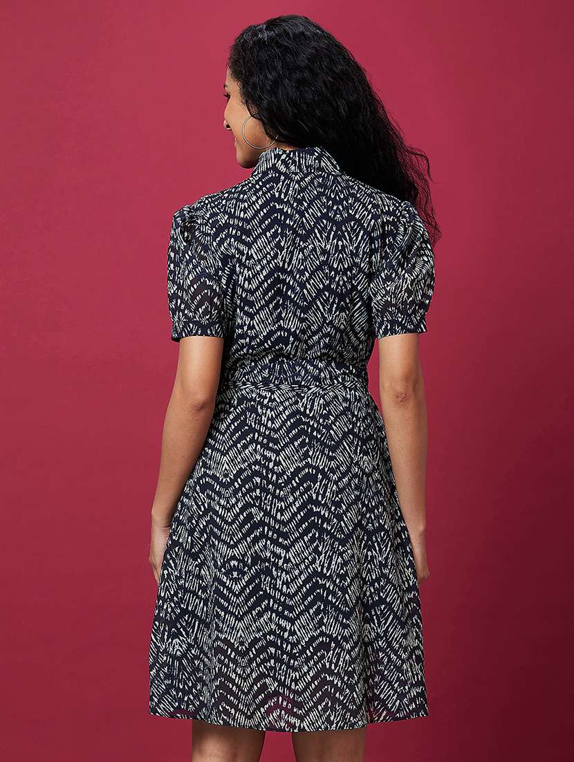 black polyester wrap dress - 21237458 -  Standard Image - 2