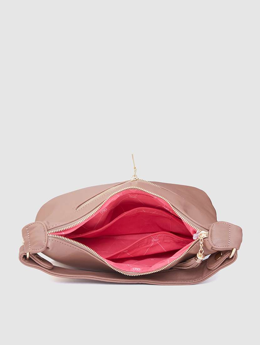 women taupe leatherette (pu) handbag - 21237581 -  Standard Image - 2