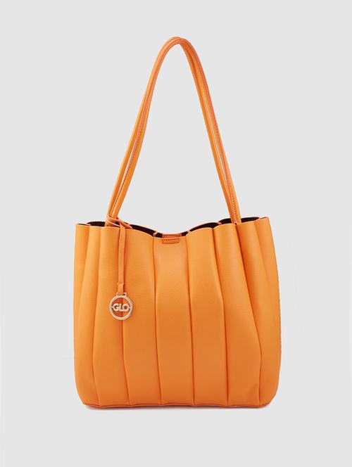 women orange leatherette (pu) handbag - 21237585 -  Standard Image - 0
