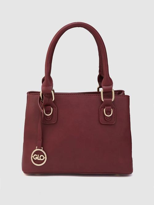 women maroon leatherette (pu) handbag - 21237586 - Standard Image - 0