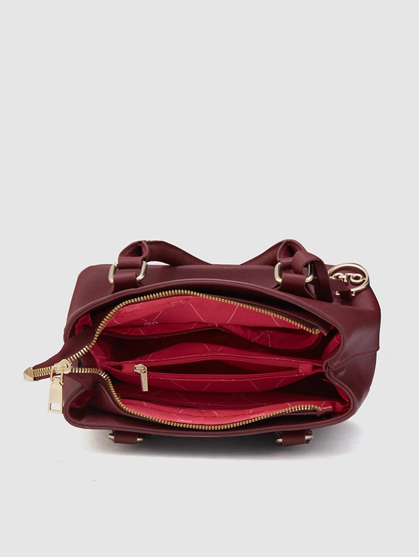 women maroon leatherette (pu) handbag - 21237586 - Standard Image - 2