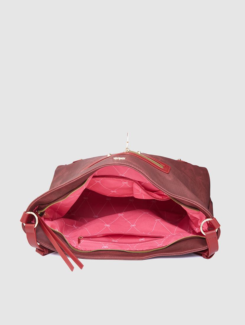 women maroon leatherette (pu) handbag - 21237587 - Standard Image - 2