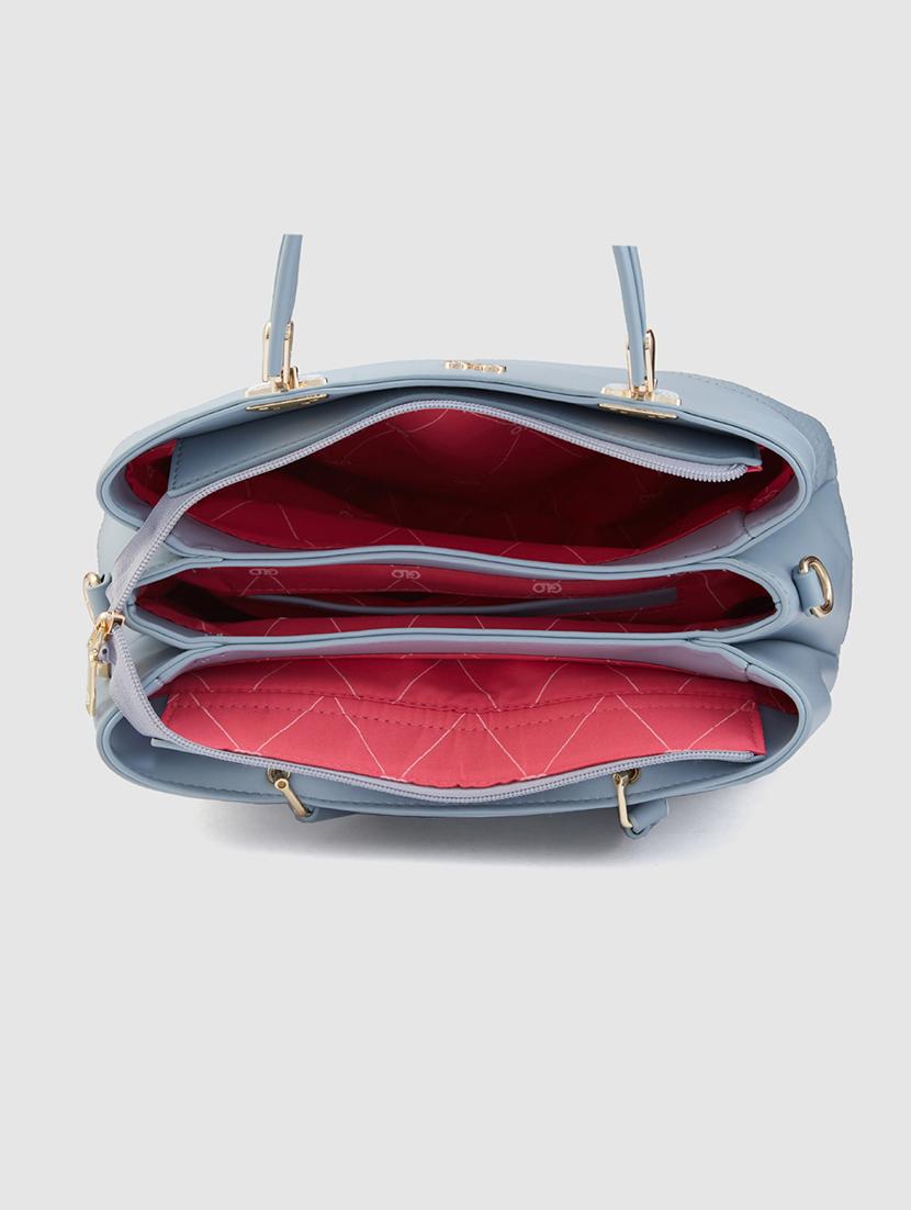 women blue leatherette (pu) handbag - 21237590 - Standard Image - 2