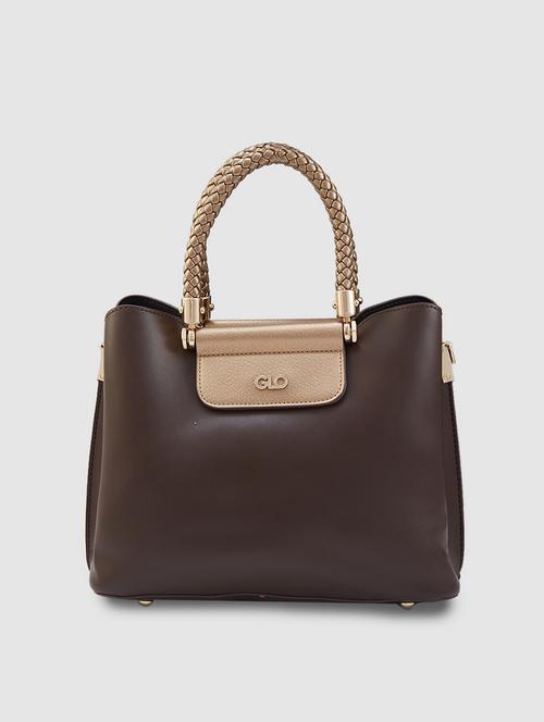 women brown leatherette (pu) handbag - 21237591 - Standard Image - 0