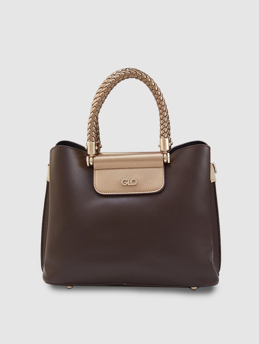 women brown leatherette (pu) handbag - 21237591 - Zoom Image - 0