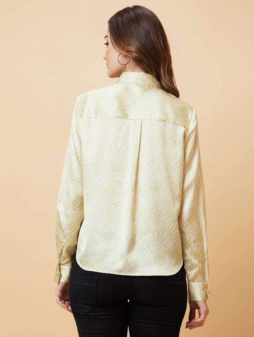 women white animal printed shirt top - 21237833 -  Standard Image - 2