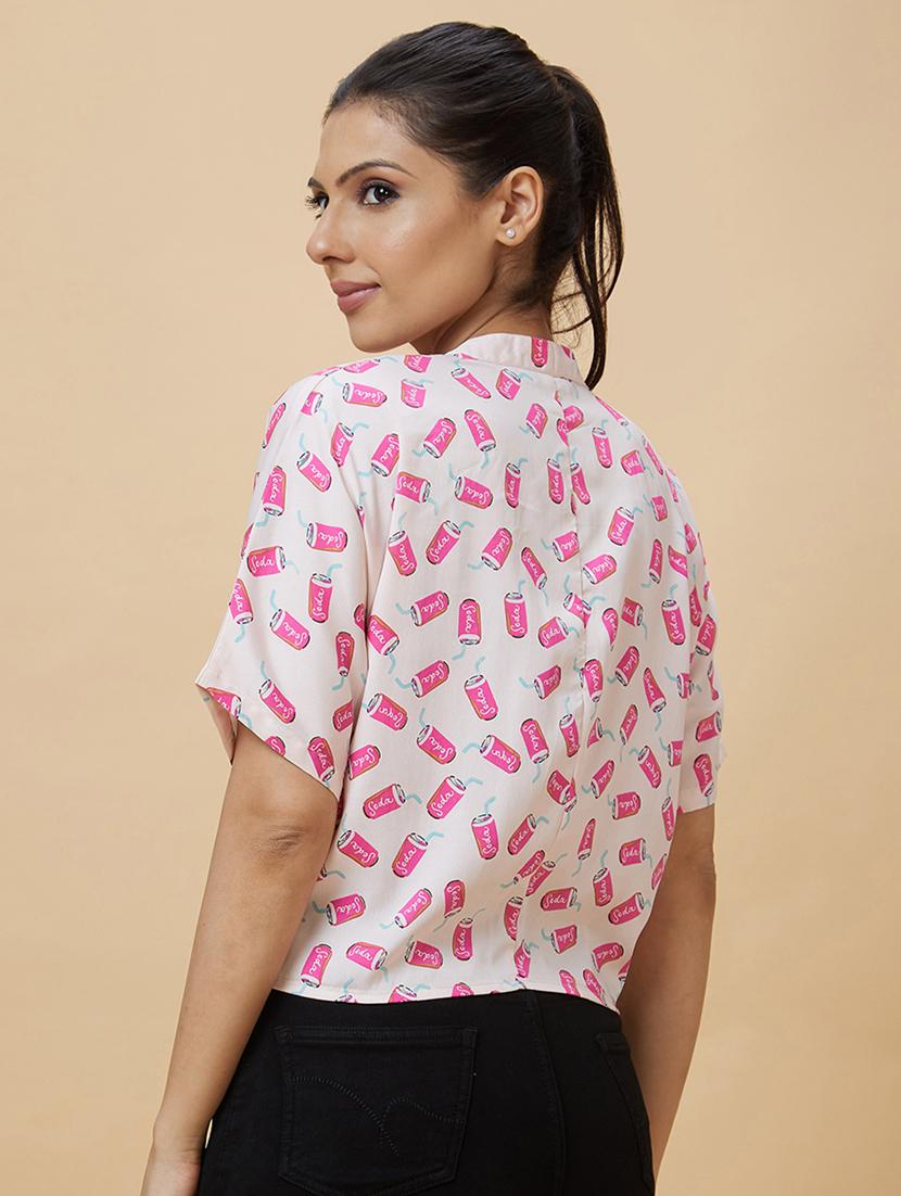 pink polyester regular top - 21237864 - Standard Image - 2