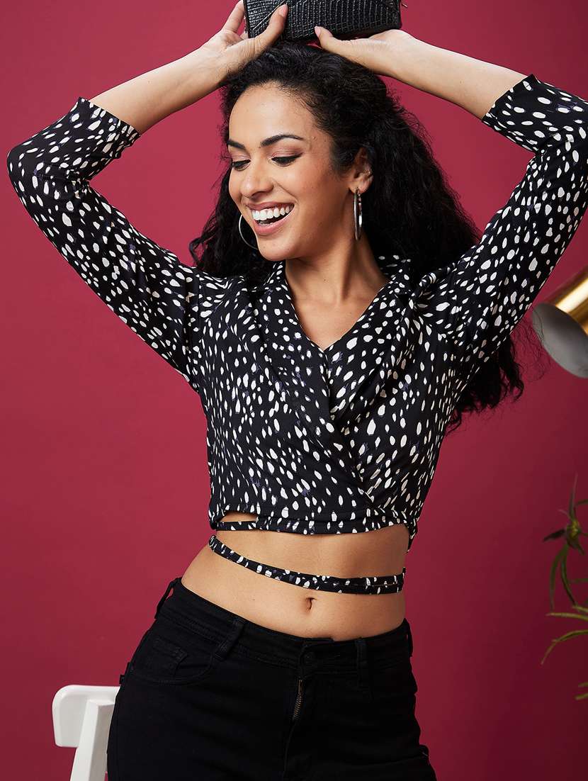 black polyester regular top - 21237891 -  Standard Image - 2