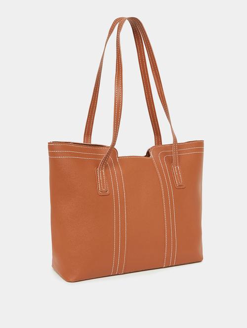 brown leather tote handbag - 21238590 -  Standard Image - 0