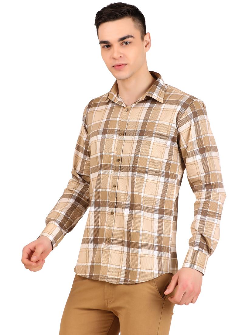 men checkered cotton casual shirt - 21238612 - Standard Image - 2