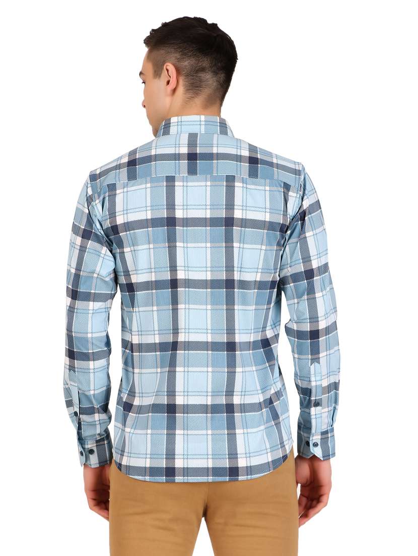 men checkered cotton casual shirt - 21238613 - Standard Image - 2