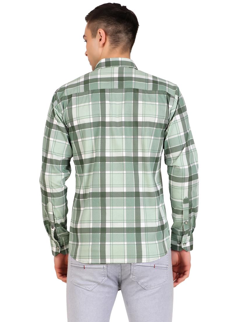 men checkered cotton casual shirt - 21238614 - Standard Image - 2