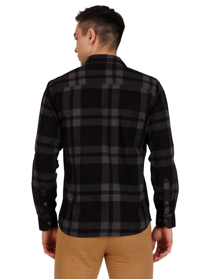 men checkered cotton casual shirt - 21238618 - Standard Image - 2