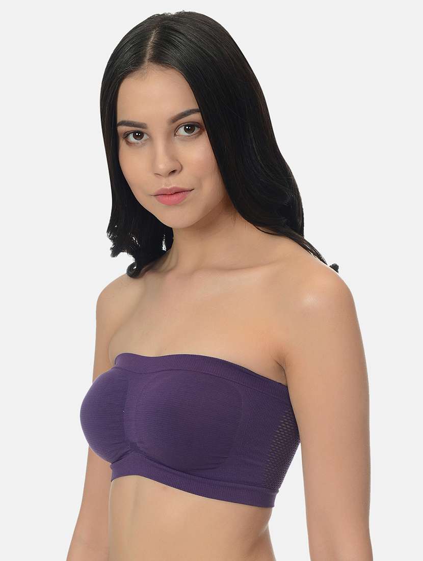 women multicolored set of 3 solid tube bra - 21239361 - Standard Image - 2