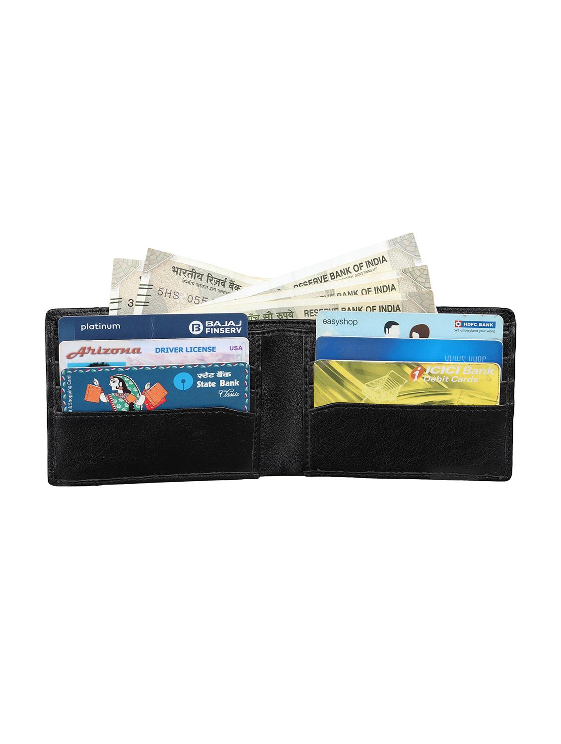 black leatherette wallet - 21241424 - Standard Image - 2