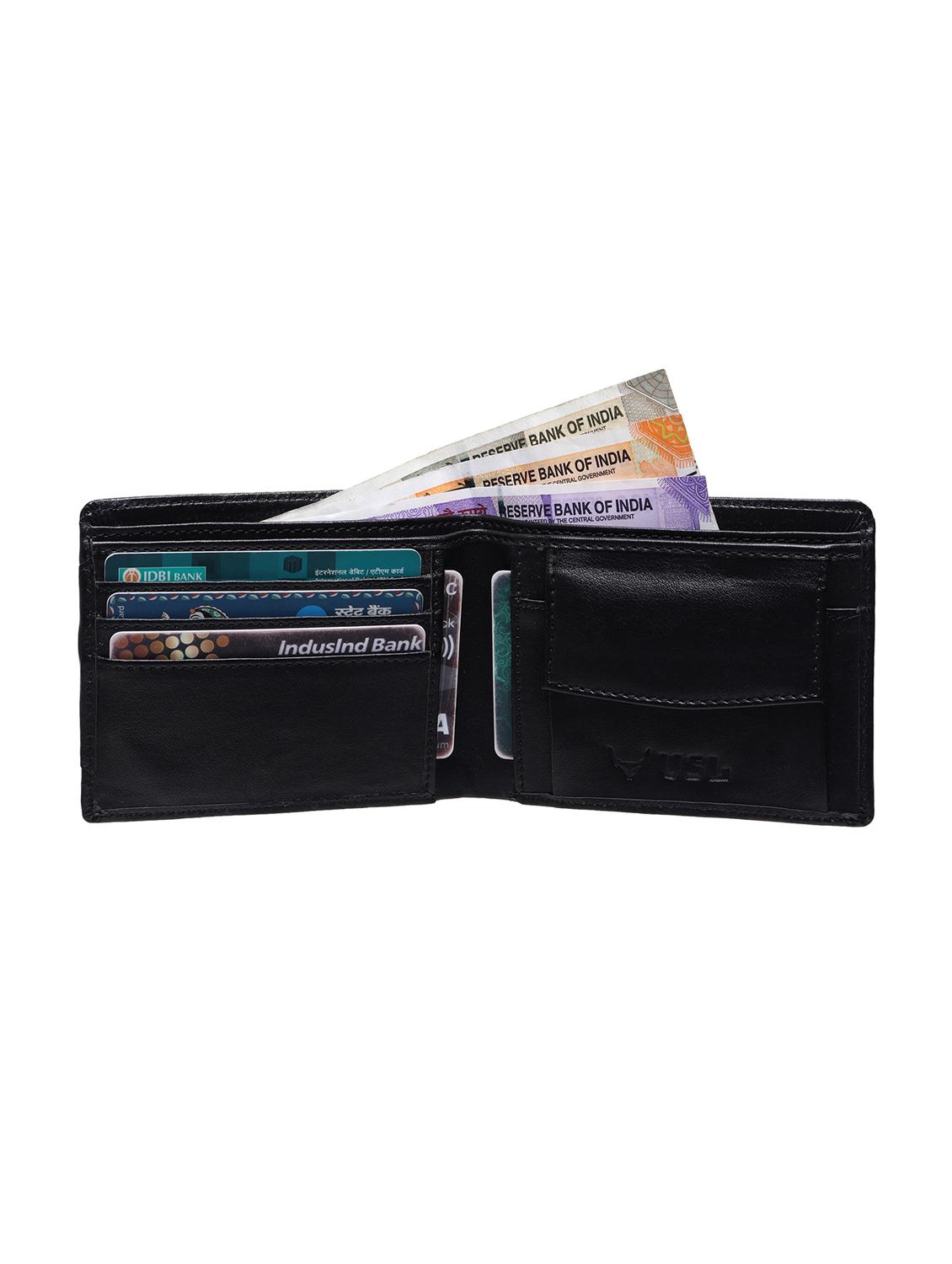 black leatherette wallet - 21241436 - Standard Image - 2