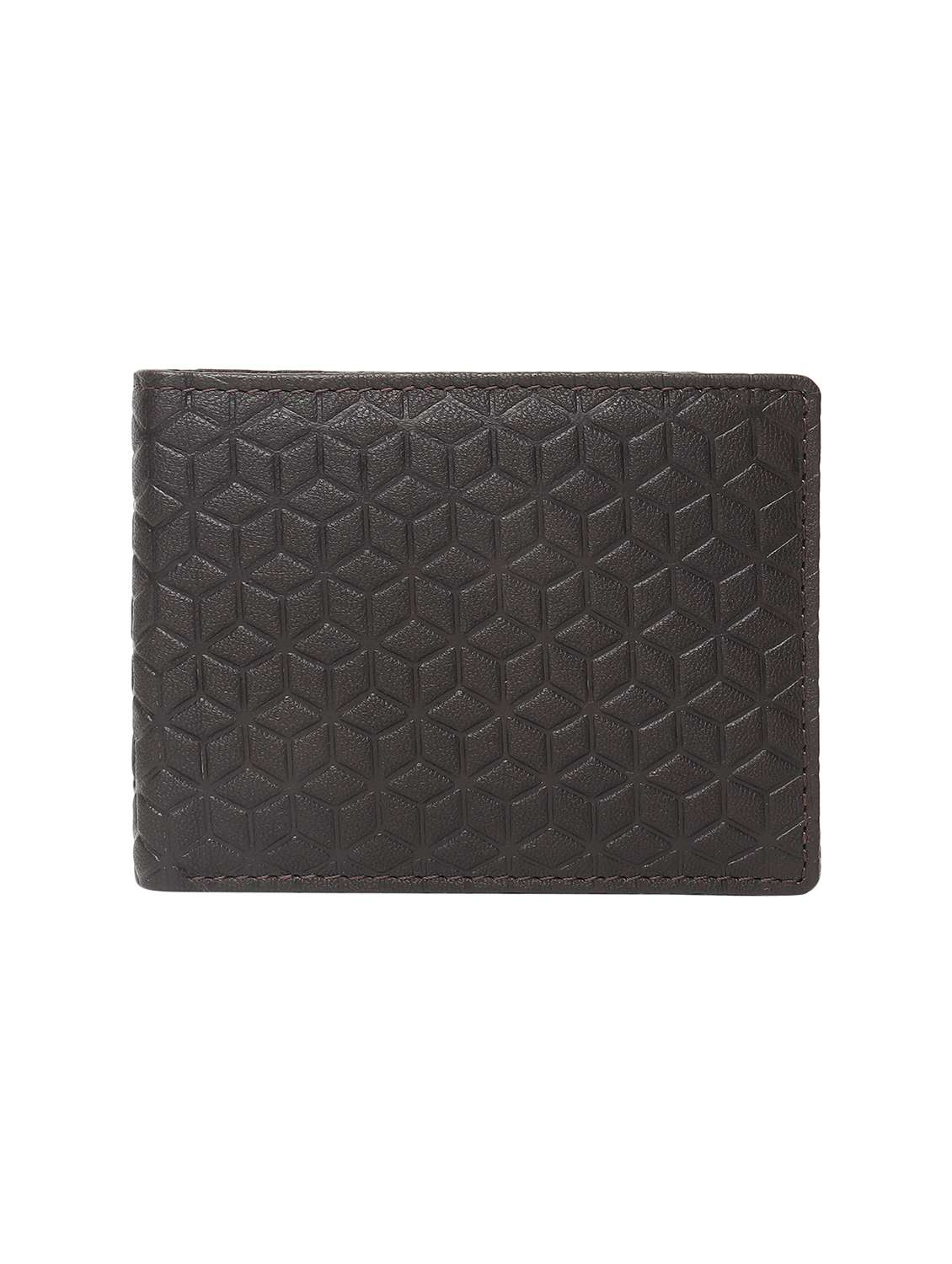 brown leatherette wallet
