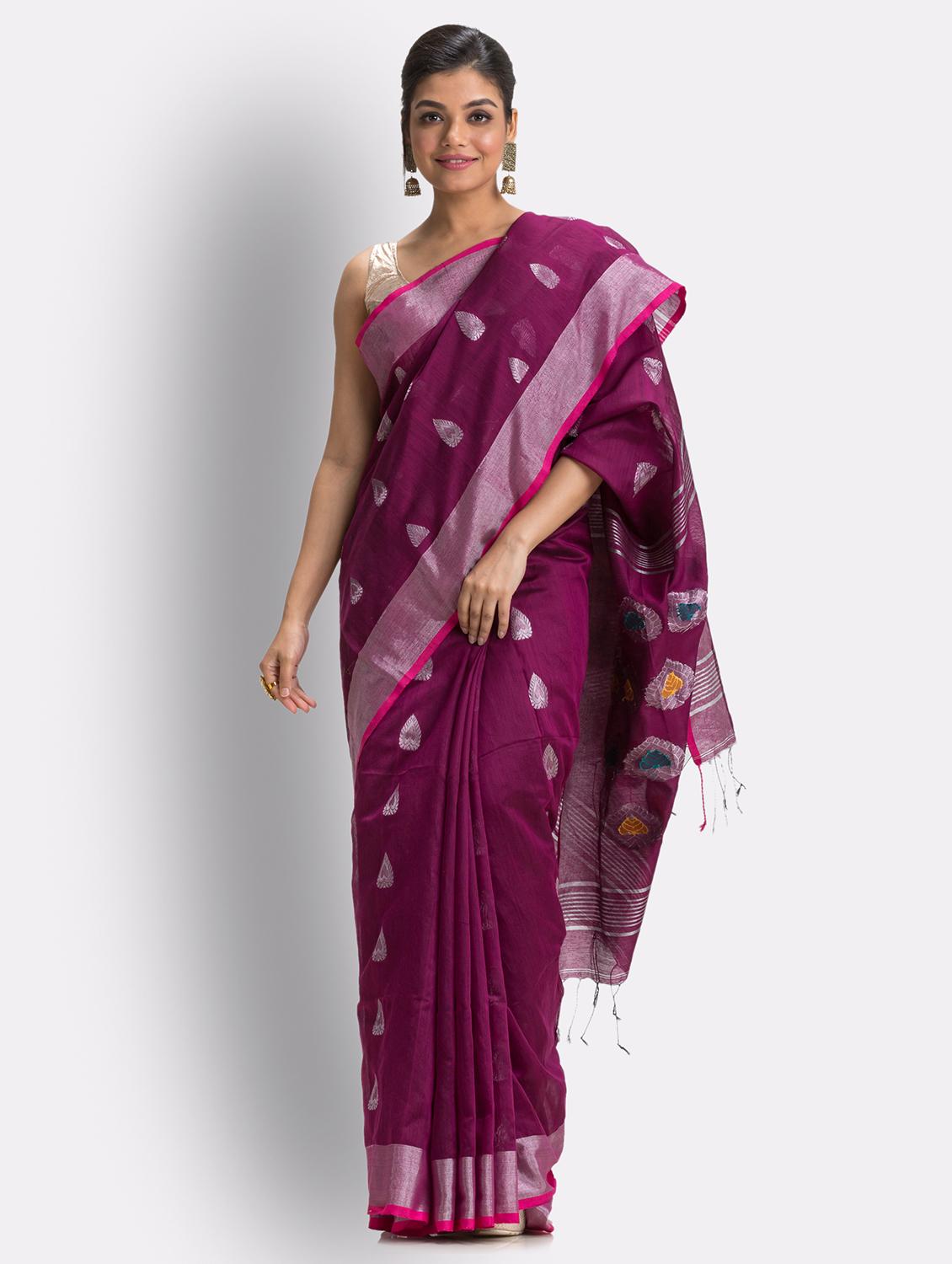 women self design handloom saree - 21241706 - Standard Image - 2