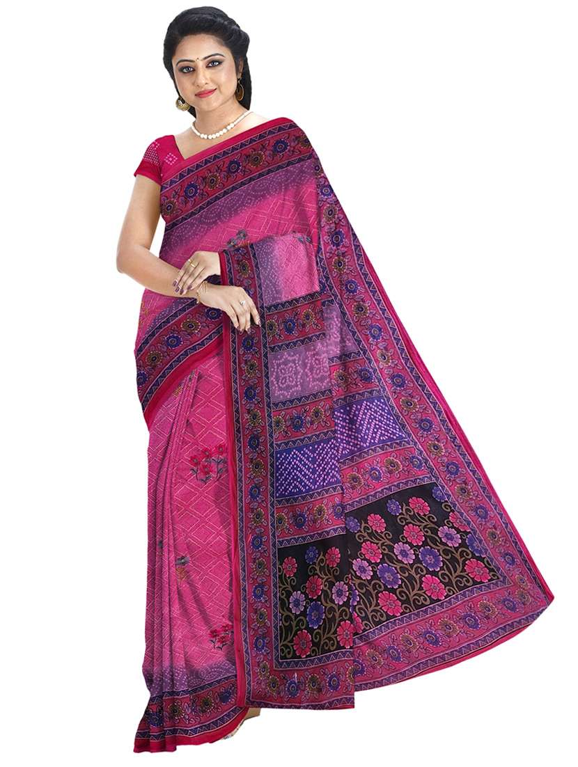 women self design handloom saree with blouse