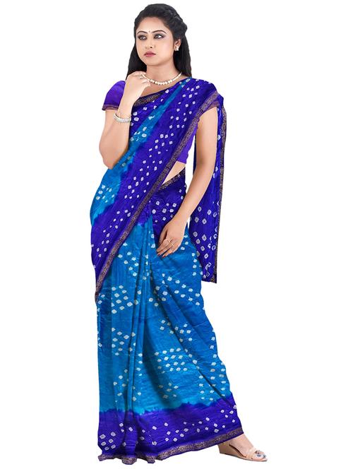 women printed saree with blouse - 21242175 - Standard Image - 0