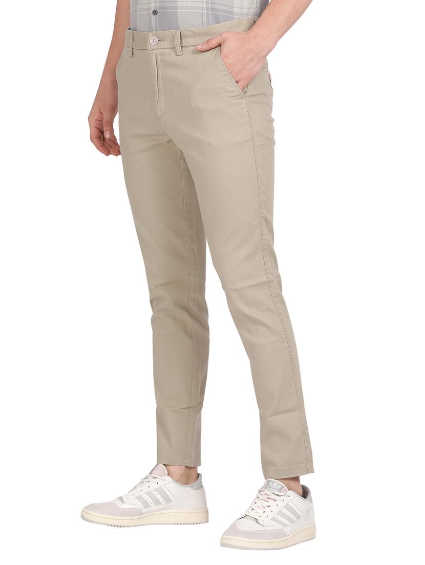 men solid mid rise chinos - 21242431 - Standard Image - 2