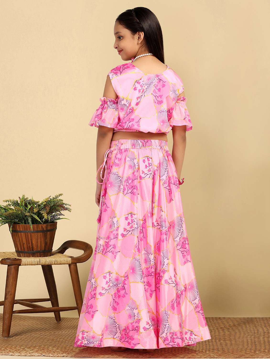 pink polyester lehenga choli - 21243600 -  Standard Image - 2