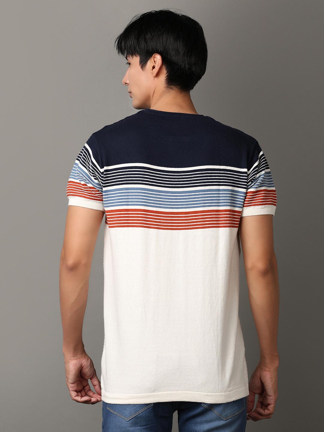 off white cotton front print tshirt - 21244235 - Standard Image - 2