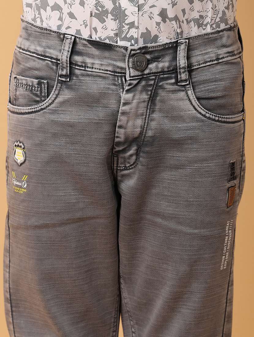 boys grey plain jean - 21244244 -  Standard Image - 7