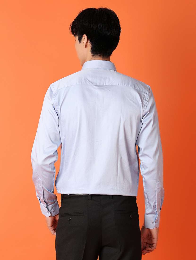men light blue solids formal shirt - 21244275 -  Standard Image - 2