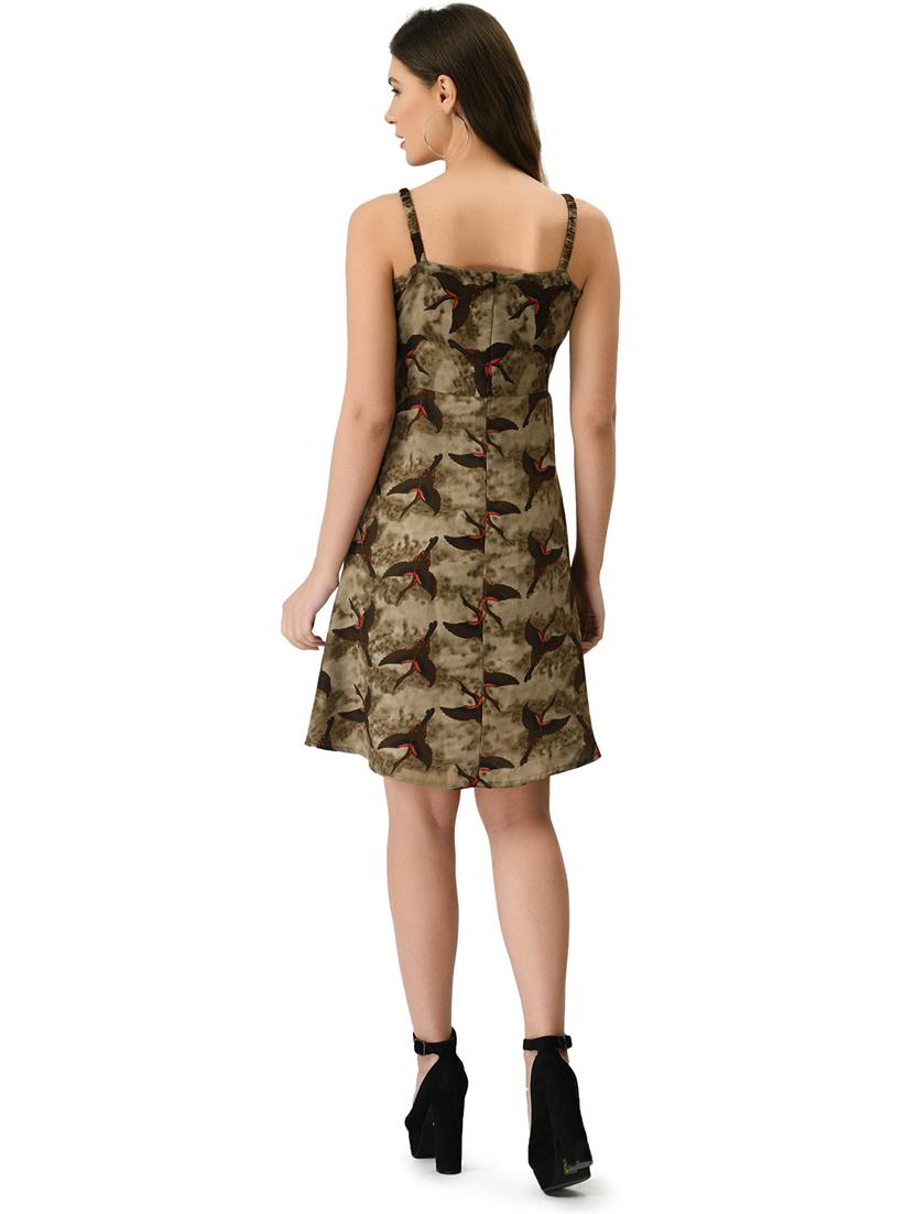 women multicolored printed a-line dress - 21244691 - Standard Image - 2