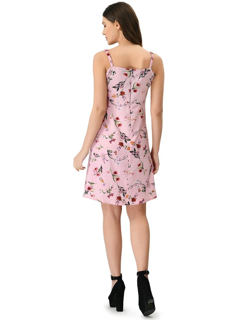 women sleeveless printed a-line dress - 21244698 - Standard Image - 2