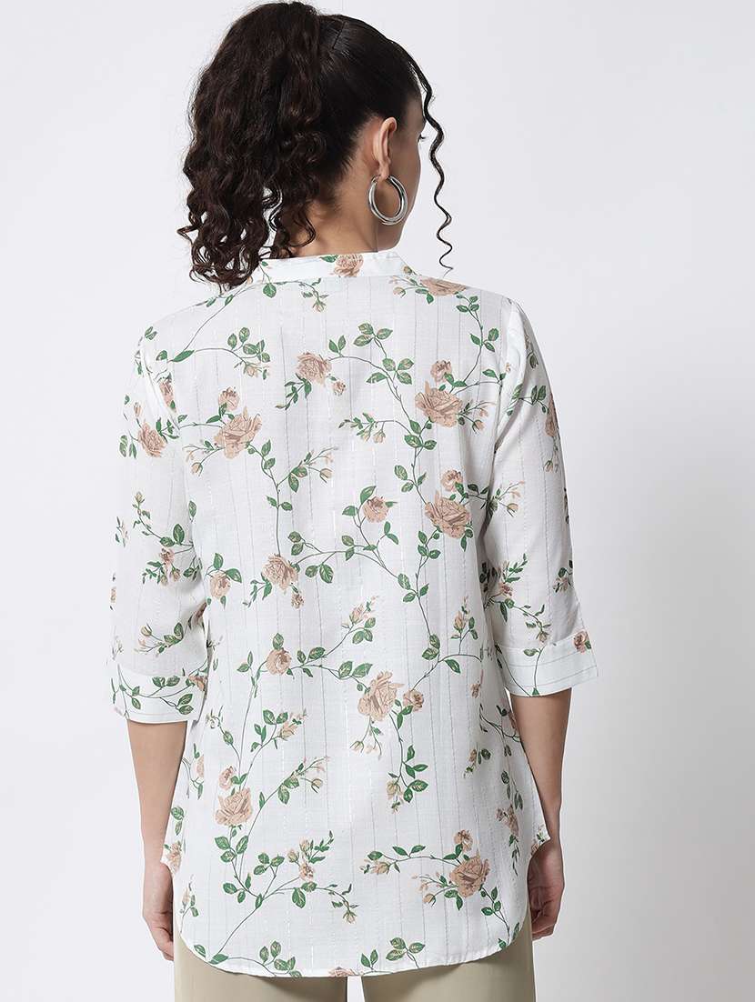 multi colored viscose regular tunic - 21244959 - Standard Image - 2