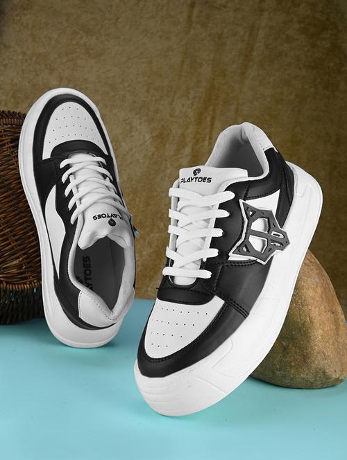 men white lace up sneakers - 21245339 - Standard Image - 0