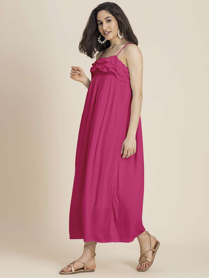 pink rayon a-line dress - 21246931 -  Standard Image - 2