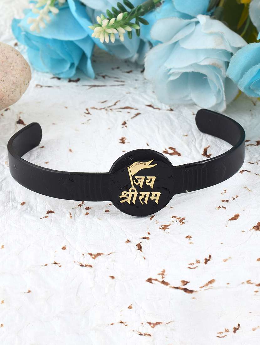 black brass bangle bracelet