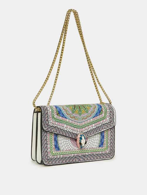multi colored leatherette (pu) handbag - 21246965 - Standard Image - 0
