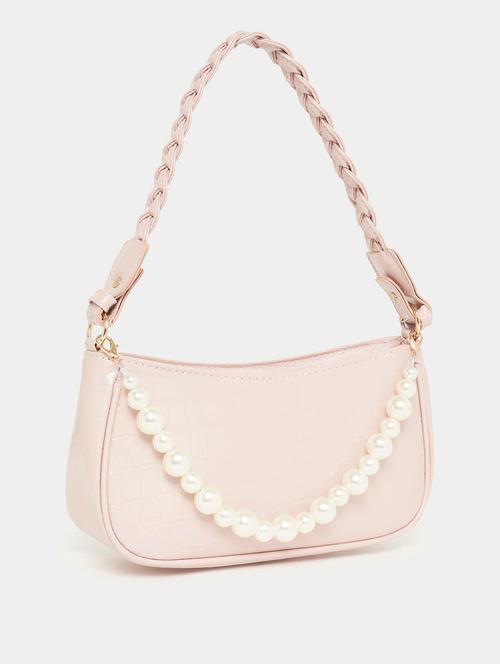 pink leatherette (pu) handbag - 21246972 -  Standard Image - 0
