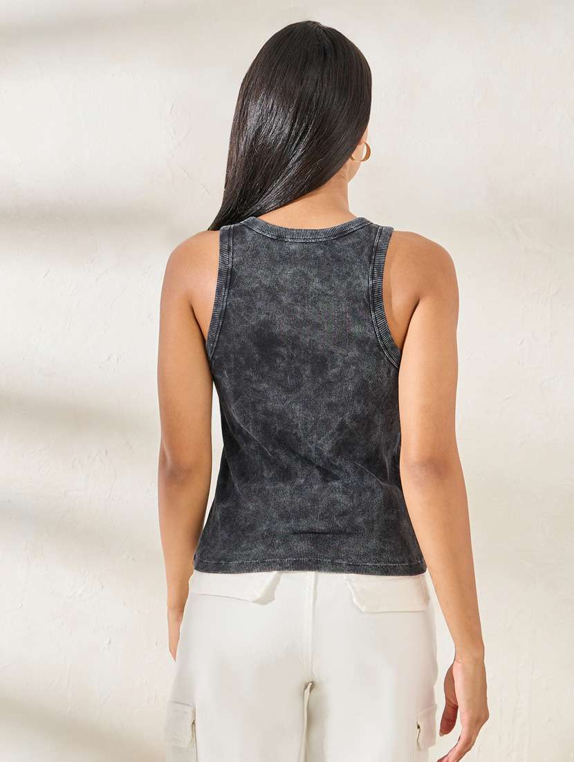 women solid sleeveless tank top - 21246995 -  Standard Image - 2