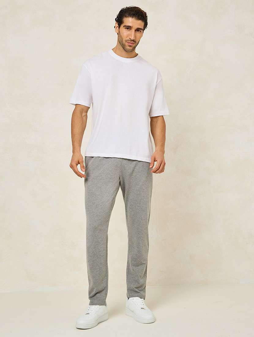 men mid-rise solid jogger - 21247010 -  Standard Image - 2