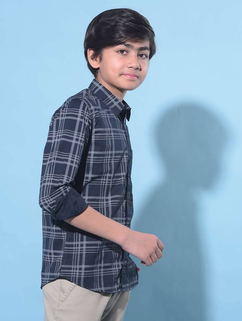 boys long sleeved cotton shirt - 21247108 -  Standard Image - 2