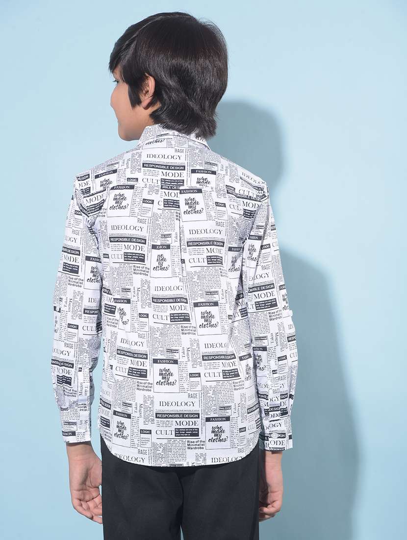 boys long sleeved cotton shirt - 21247114 -  Standard Image - 2