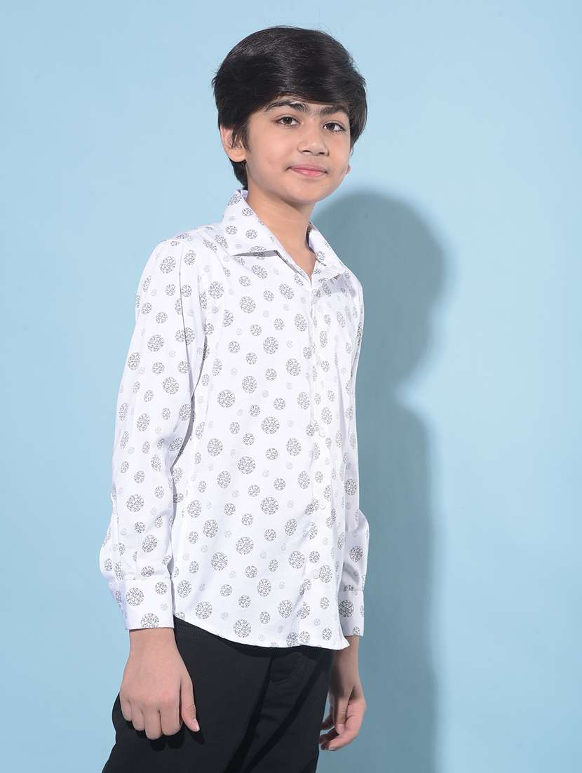 boys long sleeved cotton shirt - 21247116 -  Standard Image - 2