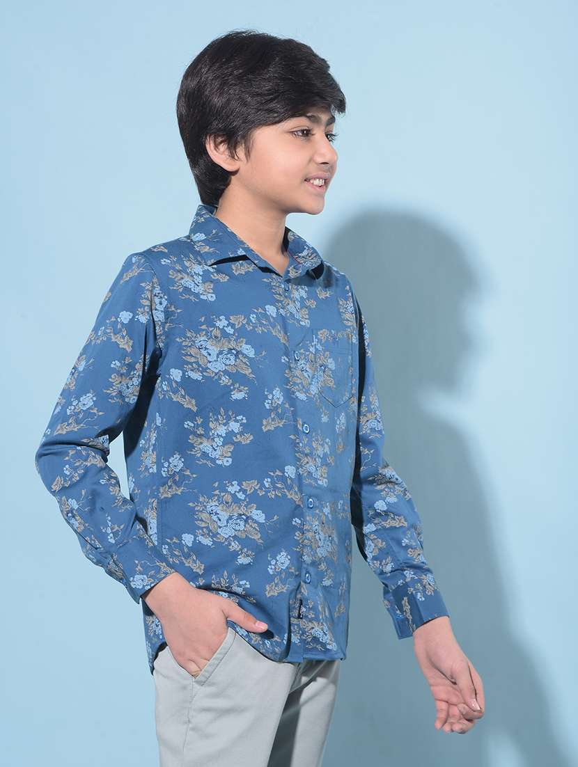 boys long sleeved cotton shirt - 21247122 -  Standard Image - 2