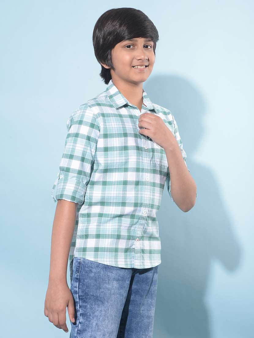 boys long sleeved cotton shirt - 21247143 -  Standard Image - 2