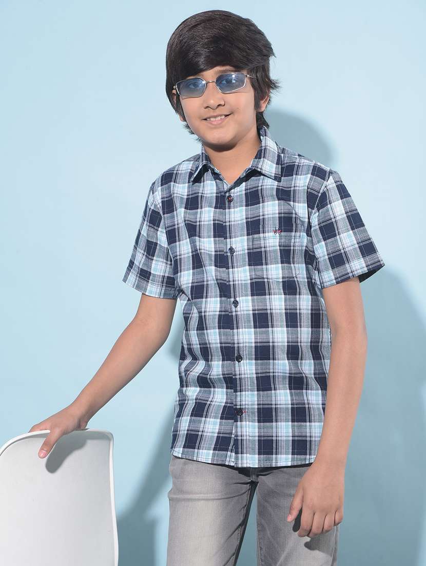 boys short sleeved cotton shirt