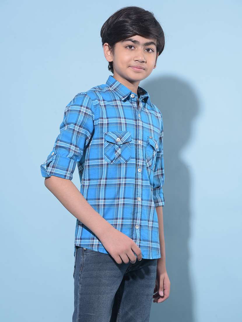 boys long sleeved cotton shirt - 21247169 -  Standard Image - 2