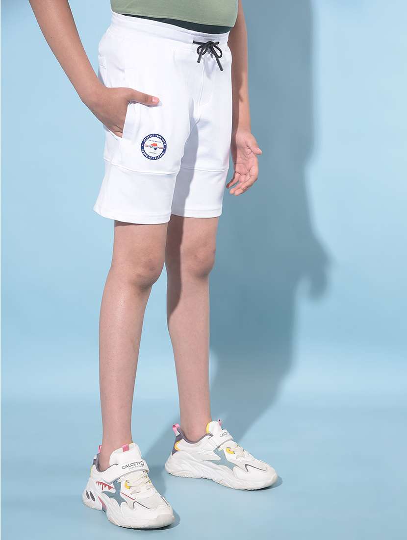 white cotton shorts  - 21247178 -  Standard Image - 2