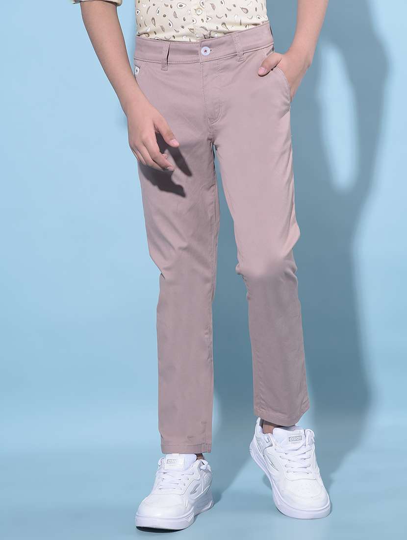 brown cotton chinos trouser