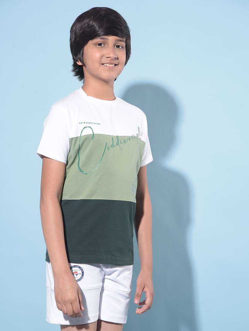 Boys Short Sleeved Cotton T-shirt - 21247259 -  Standard Image - 2