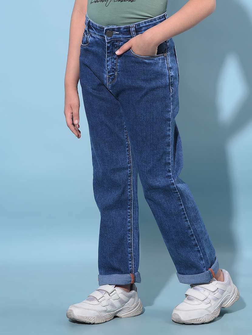 blue cotton blend jean - 21247323 -  Standard Image - 2